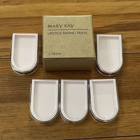 Mary Kay 5 Pink Lipstick Mixing Trays with Lids 2051 NOS Discontinued - Picture 1 of 6
